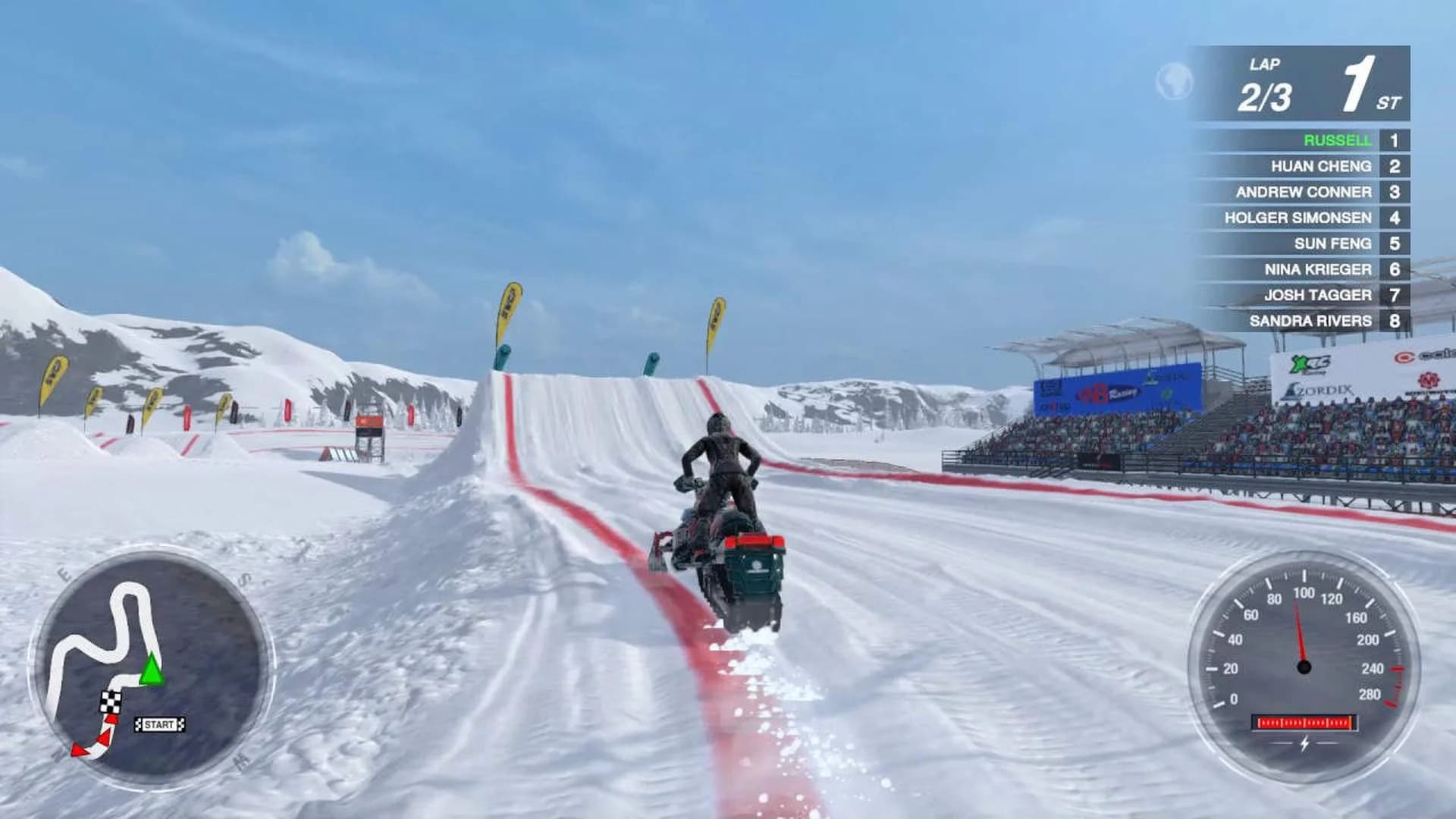Snow Moto Racing Freedom screenshot 1