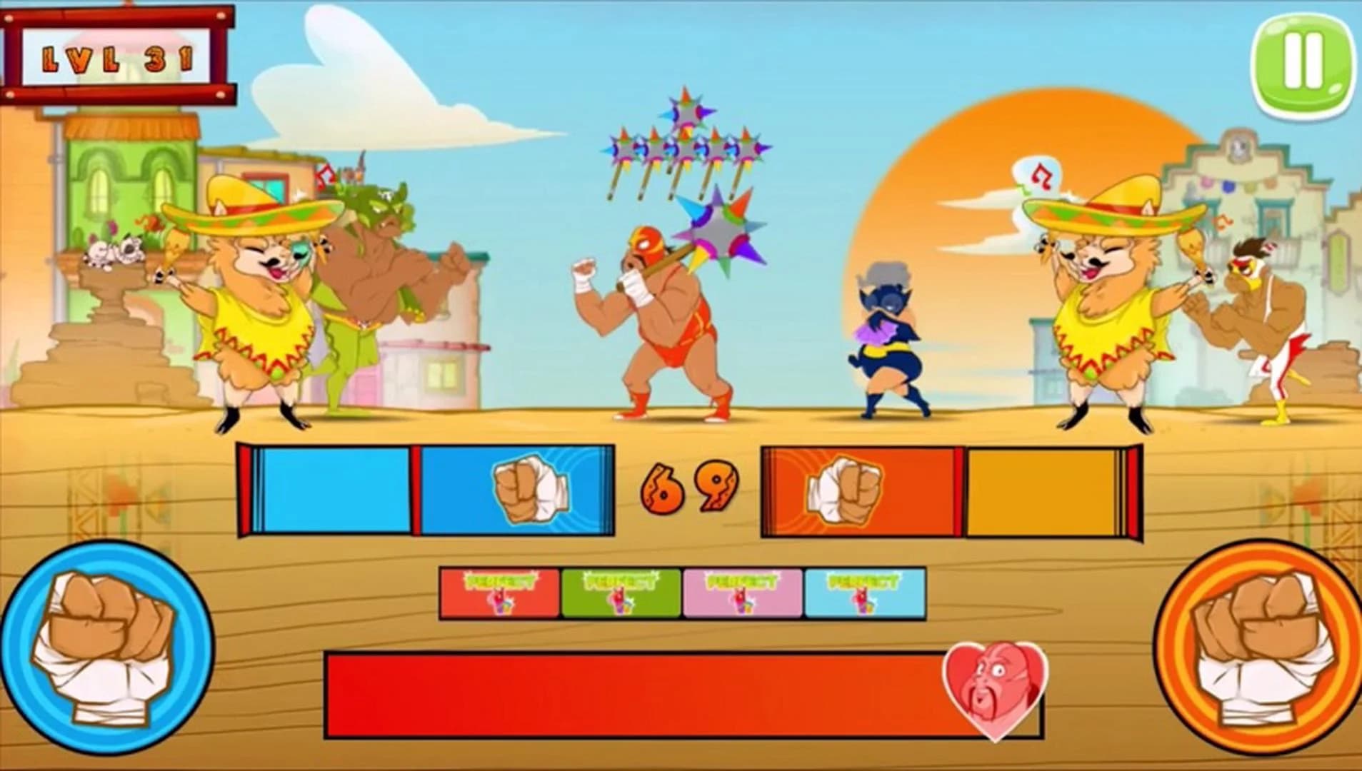 Super Wrestlers: Slaps' Fury screenshot 2